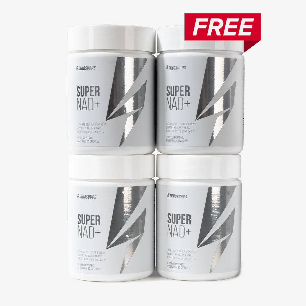 3 BOTTLES OF SUPER NAD+ PLUS 1 FREE