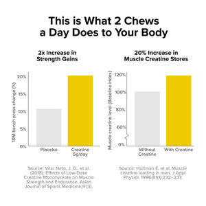 3 Bags of Creatine Monohydrate Chews