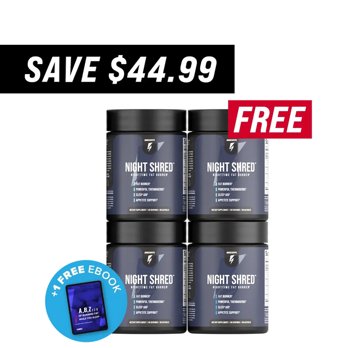 3 Bottles of Night Shred + 1 FREE AU