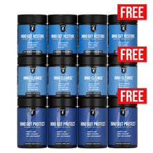 ギャラリービューアに画像をロードします、Complete Gut Health Stack 3-Month Supply + 1 Stack Free