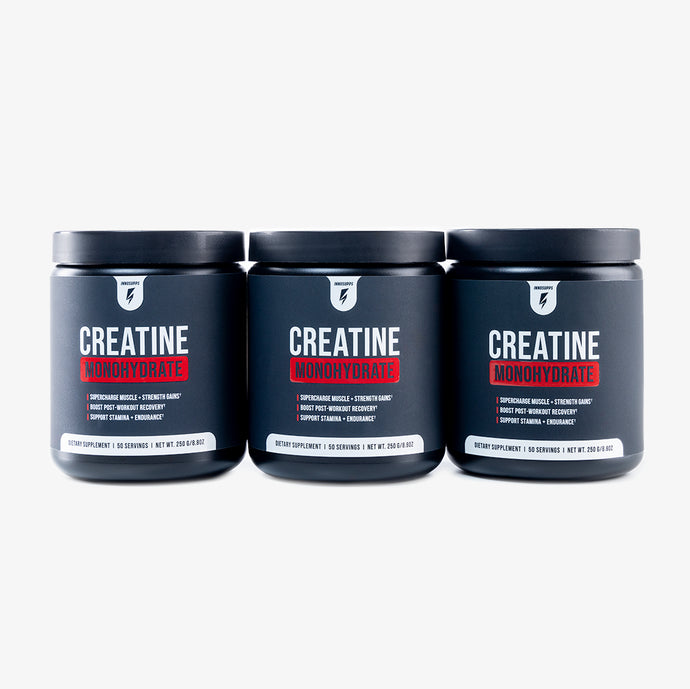 3 Bottles of Creatine Monohydrate