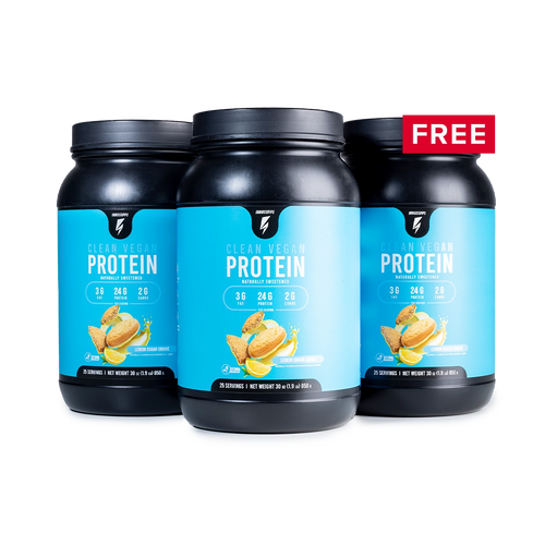 2 Bottles of Clean Vegan Protein + 1 FREE