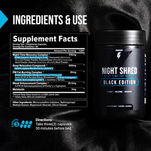 Night Shred Black Melatonin Free