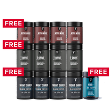 ギャラリービューアに画像をロードします、Supercharged Male Stack 3-Month Supply + 1 Stack Free + 1 FREE HMB