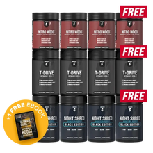 ギャラリービューアに画像をロードします、Supercharged Male Stack 3-Month Supply + 1 Stack Free