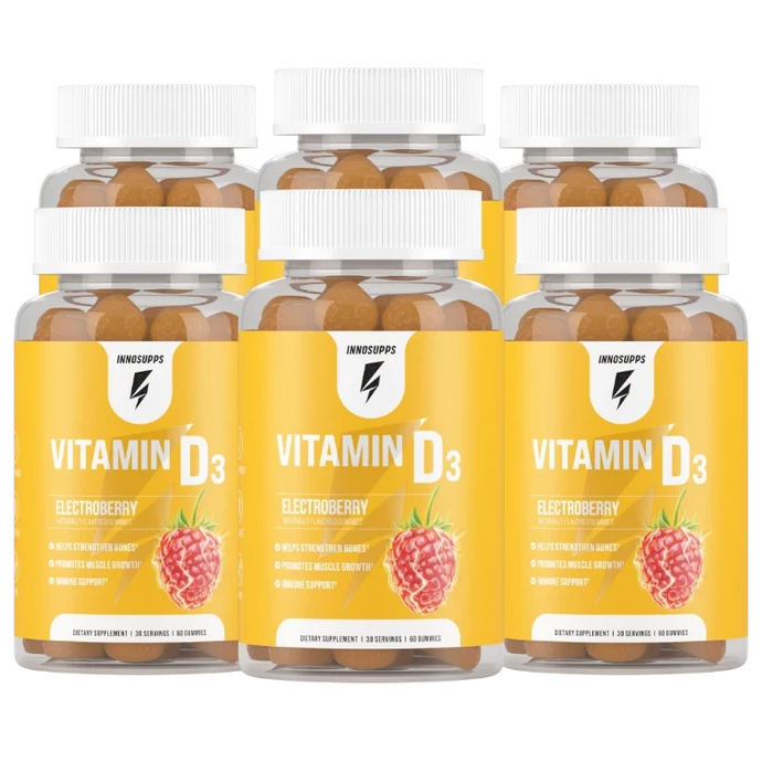 6 Bottles of Vitamin D3 Gummy