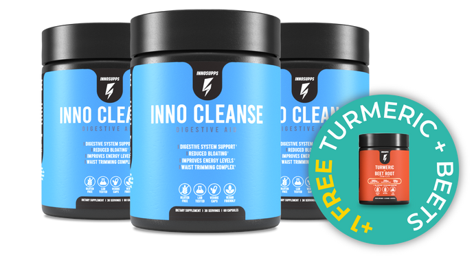 3 Bottles of Inno Cleanse & 1 FREE Turmeric + Beet Root