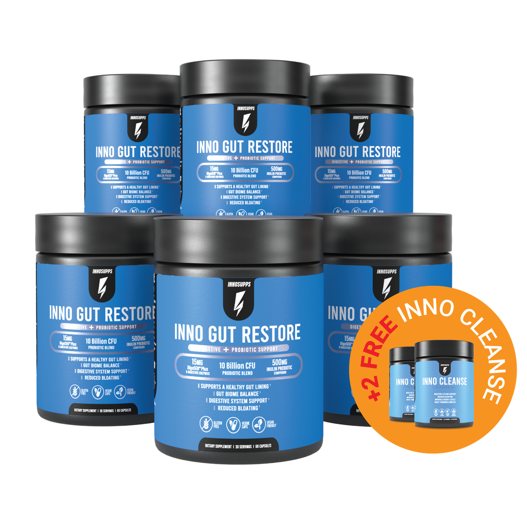 6 Bottles of Inno Gut Restore + 2 FREE Inno Cleanse