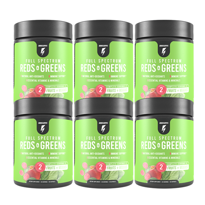 6 Bottles of Full-Spectrum Reds + Greens